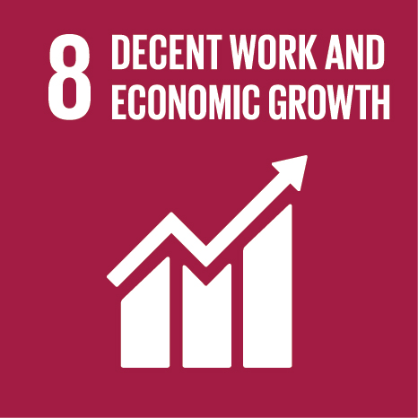 SDG Goal 8: Decent Work and Economic Growth Icon