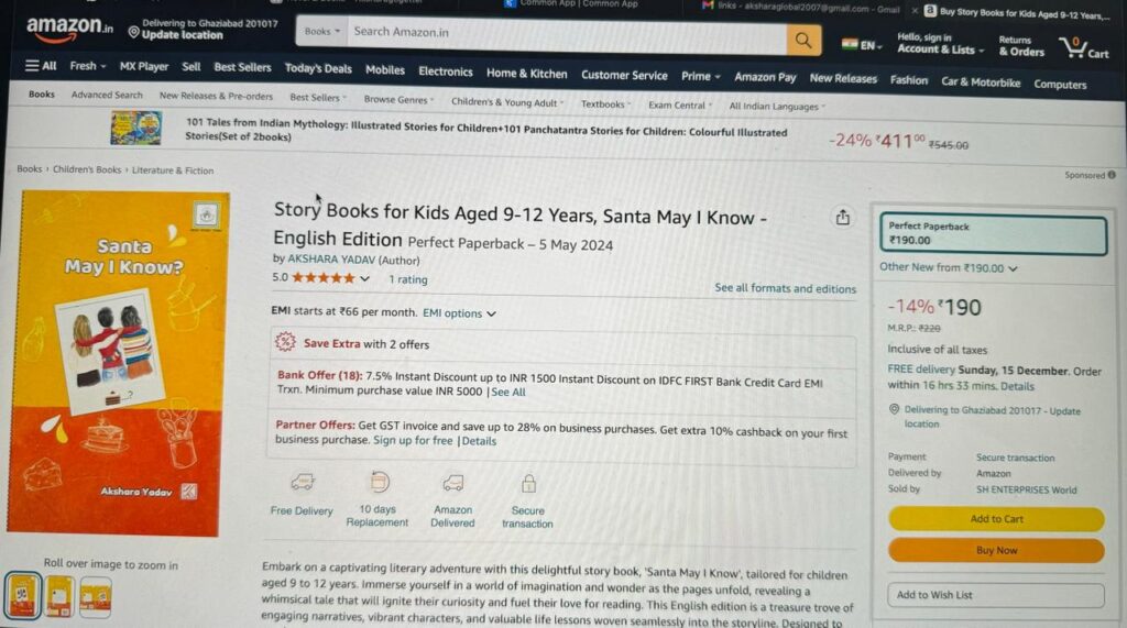 Santa, May I Know on Amazon